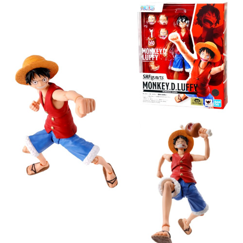 Action Figures Boneco Monkey D Luffy S.h.figuarts One Piece Oficial Bandai-One Piece-