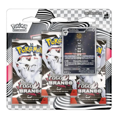 Blister Triplo Pokémon Fogo Branco   # - Produto Original