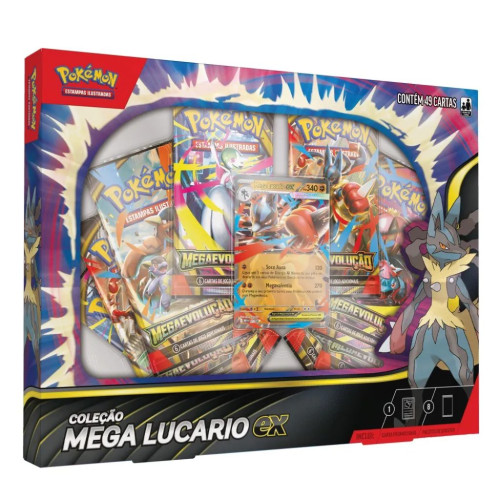Box Pokémon Mega Lucario Ex   # - Produto Original