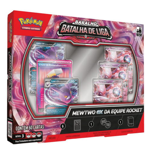 Baralho Batalha de Liga Mewtwo Ex Pokémon   # - Produto Original