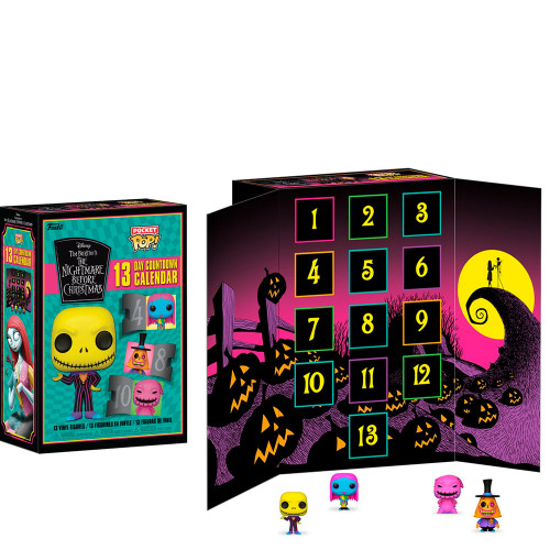 Calendario 13 Dias Nightmare Before Christmas Blacklight   # - Produto Original