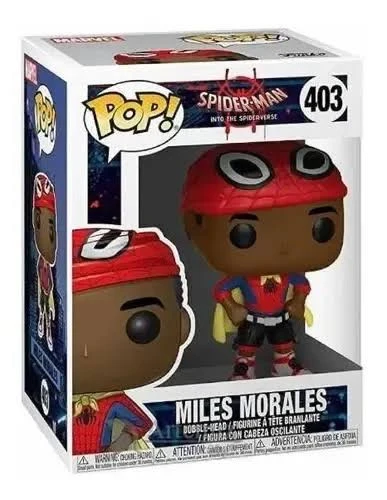 Funko Pop! Marvel Spider Man Miles Morales 403 - Spider-man Into The Spiderverse - #403 - FUNKO POP - #403