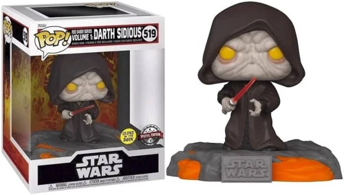 Funko Pop Red Saber Series Vol. 1 Darth Sidious Glow - Stars Wars - #519 - FUNKO POP - #519
