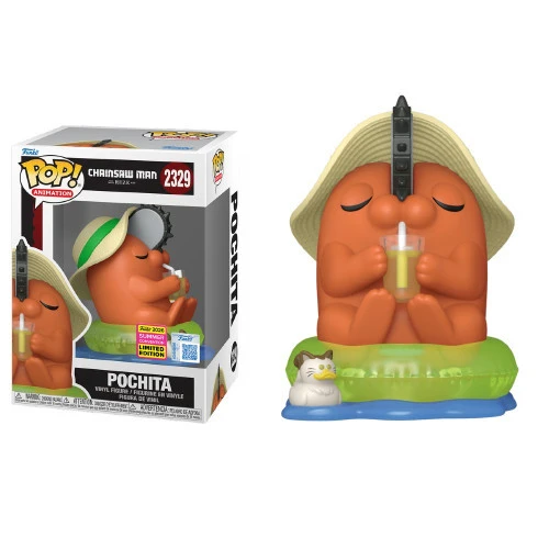 Pop Funko Pochita With Hat - Chainsaw Man - SDCC 2026 Exclusive - #2329 - FUNKO POP - #2329