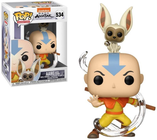 Pop Funko Aang #534 - Avatar: The Last Airbender - FUNKO POP #534 *base atras da cabeça quebrada   # - Produto Original