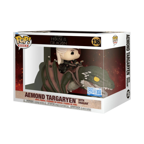 Funko Pop Game of Thrones Rides Deluxe Aemond Targaryen with Vhagar 136 House of the Dragon- -