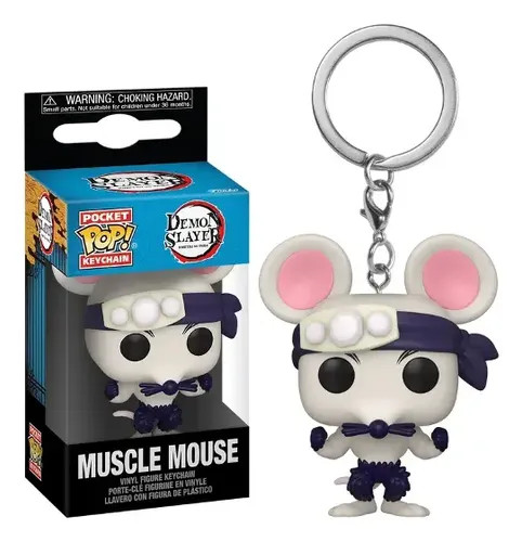 Funko Pop Pocket Keychain Muscle Mouse Demon Slayer Chaveiro   # - Produto Original