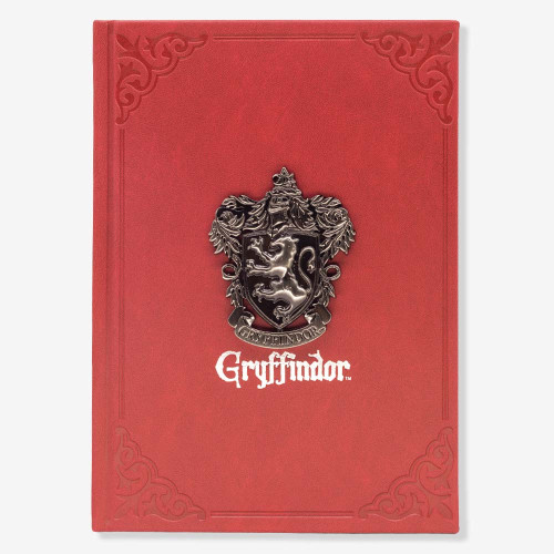 CADERNO DE ANOTACOES C/APLIQUE BRASAO HARRY POTTER GRIFINORIA   # - Produto Original