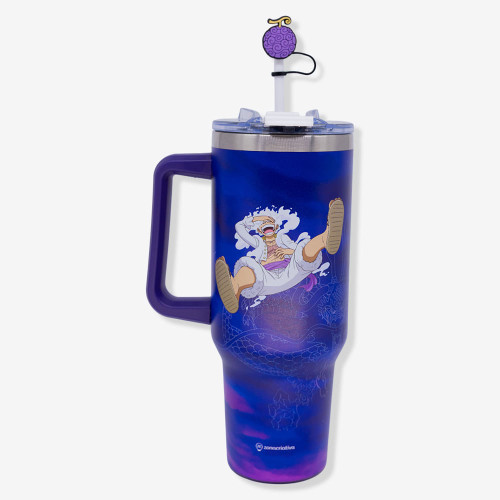 CANECAO TUMBLER C/PINGENTE 1,15LT ONE PIECE GEAR 5   # - Produto Original