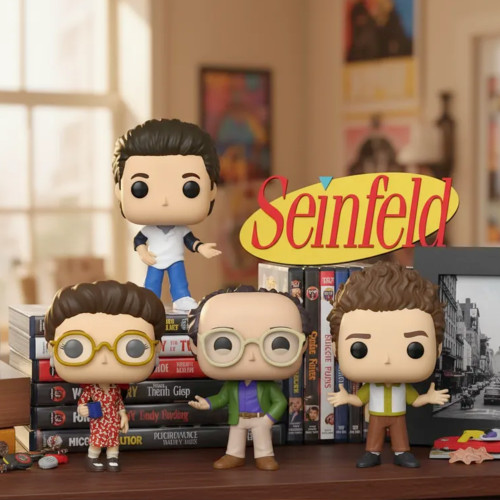 4 Funkos Seinfeld: Jerry (target) + Elaine + George + Kramer Seinfeld #1096 - Produto Original