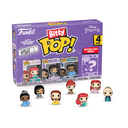 4-Pack Bitty POP! Disney Princesas Disney Princess #1 - Produto Original
