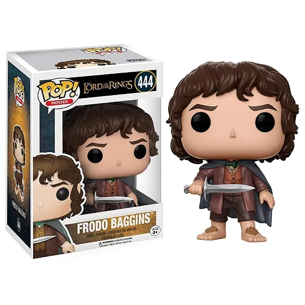 Funko Pop The Lord of the Rings Frodo Baggins 444 Colecionável Senhor dos Anéis Boneco The Lords Of The Rings #444 - Produto Original