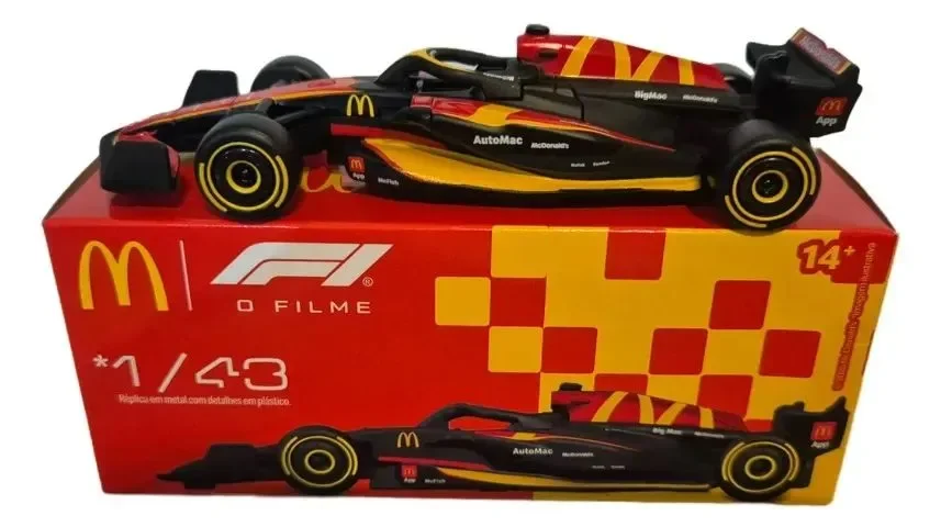 Action Figures Miniatura Carro Formula 1 Mc Donalds F1 O Filme 1/43 1unid-Fórmula 1-