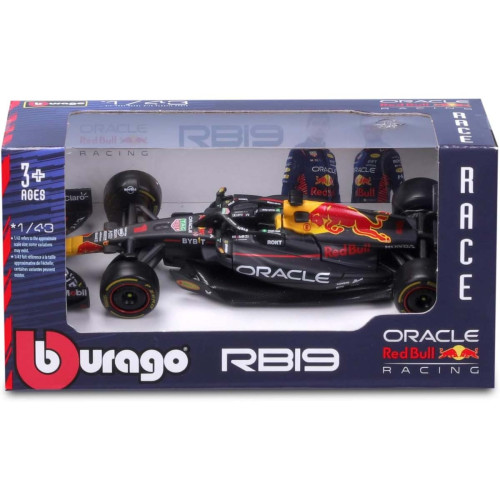 Action Figures Miniatura Bburago Red Bull Racing Oracle RB19 Race F1 2023 Max Verstappen 1 1/43 - Oracle Red Bull Racing - #