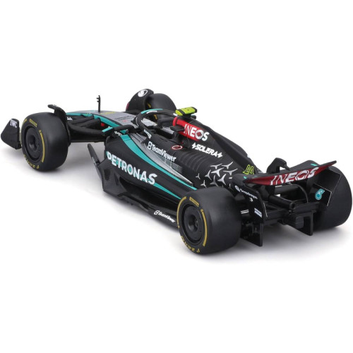 Action Figures Miniatura Bburago Mercedes-AMG F1 W15 E Race 2024 Lewis Hamilton 44 1/43 - F1 AMG Mercedes-Benz - #
