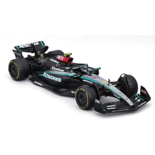 Action Figures Miniatura Bburago Mercedes-AMG F1 W15 E Race 2024 Lewis Hamilton 44 1/43 - F1 AMG Mercedes-Benz - #