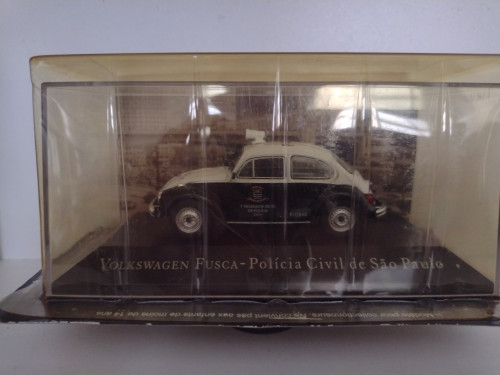 Action Figures Fusca Polícia Civil  1/43 Carros Antigos # - Produto Original