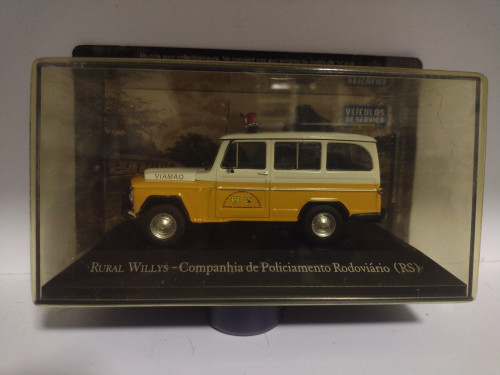 Action Figures Rural Willys Companhia Policiamento Rodoviário . 1/43 Carros Antigos # - Produto Original