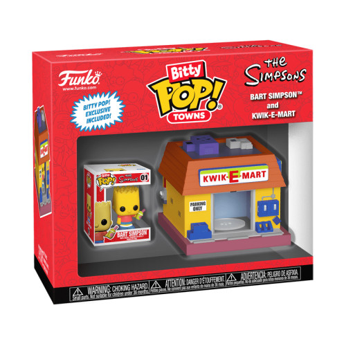 Action Figures Funko Pop Bitty Towns The Simpsons Bart Simpson Kwik Mart 01-The Simpsons-