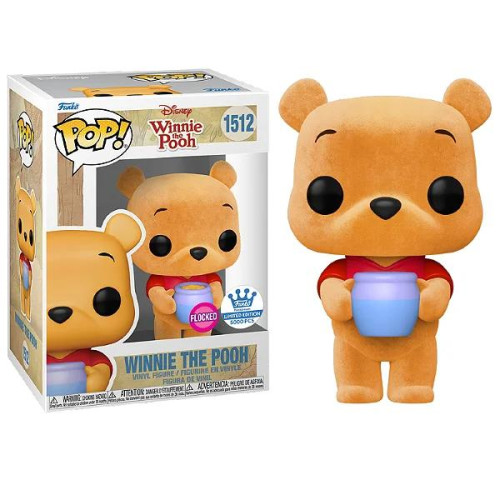 Action Figures Funko Pop Disney Winnie The Pooh 1512 Flocked 5.000pcs-Ursinho Pooh-