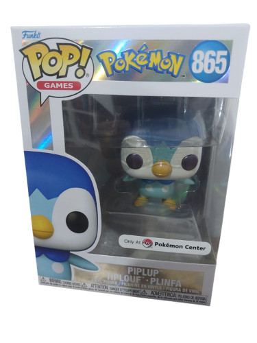 Action Figures Funko Pop Pokemon Piplup Pearlescent 865 Detalhe-Pokemon-
