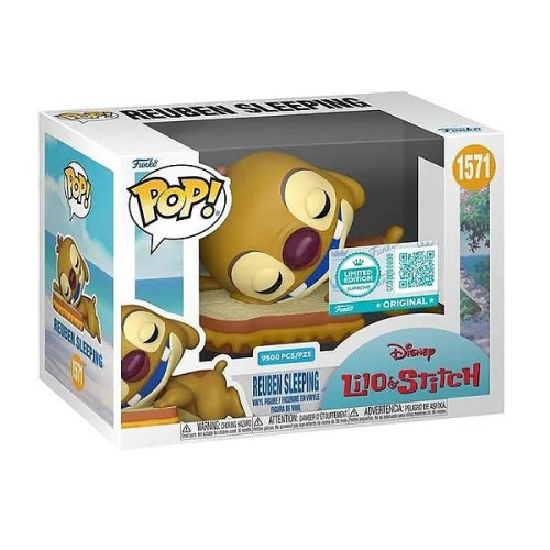 Action Figures Funko Pop Disney Lilo Stitch Reuben Sleeping 1571 Detalhe-Disney-
