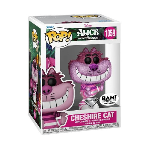 Action Figures Funko Pop Alice Wonderland Cheshire Cat Diamond 1059 Detalhe-Alice No País Das Maravilhas-