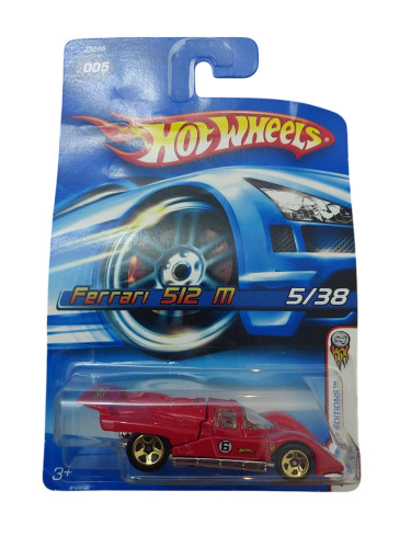 Action Figures Hot Wheels Mainline Ferrari 512 M Vermelha-Ferrari-