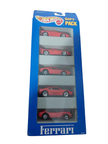 Action Figures Hot Wheels 1993 Ferrari 5 Pack Vermelho-Ferrari-