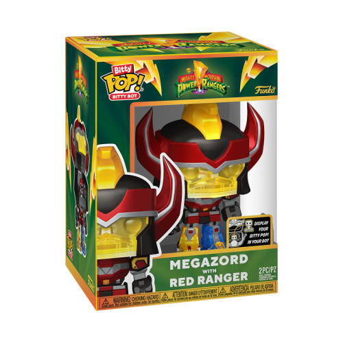 Action Figures Funko Pop Power Ranger Megazord With Red Ranger-Power Rangers-