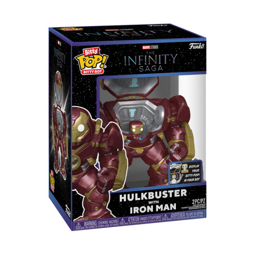 Action Figures Funko Bitty Bots Infinity Hulkbuster With Iron Man Detalhe-Hulkbuster-