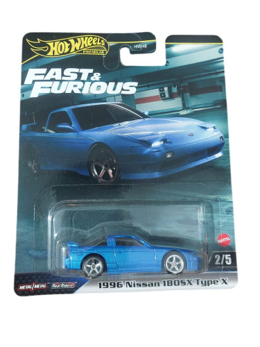 Action Figures Hot Wheels Premium Fast E Furious Nissan 180sx-Nissan-