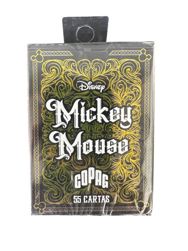 Baralho Mickey Preto E Dourado- -