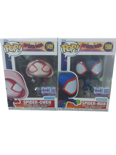 Action Figures Funko Pop Spider Man E Girl Miles Morales 1499 E 1500 Dupla-SPIDER MAN-