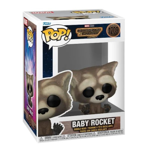 Action Figures Funko Pop Guardioes Da Galaxia Bacy Rocket 1208-Guardiões Da Galáxia-
