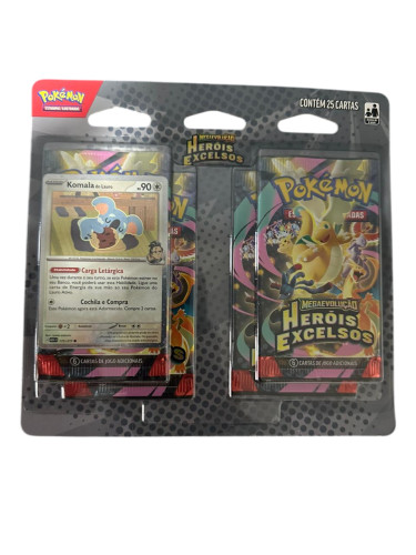 Blister Quadruplo Pokemon Komala do Lauro Herois Excelsos   # - Produto Original