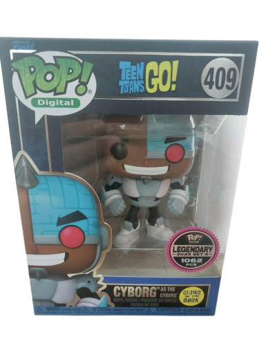 Funko Pop Nft Titans Cyborg As The Cyborg 409 1062 Pcs   # - Produto Original