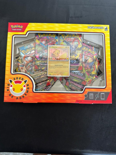 Box Pokemon Pikachu Mega Evolução 49 Cartas- -