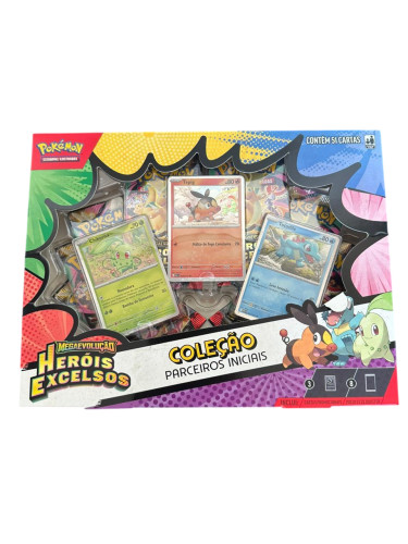 Box Pokemon Me025Parceiros Iniciais Herois Excelsos 51Cartas- -