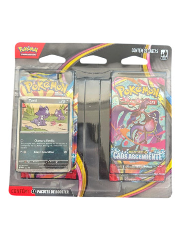 Blister Quadrúplo Pokemon Caos Ascendente Toxel 25 Cartas- -