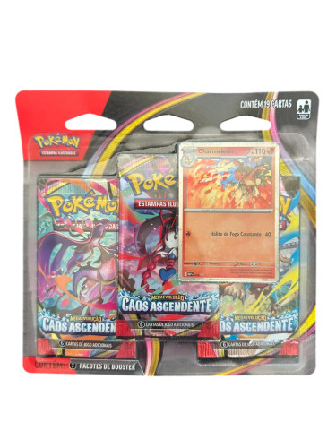 Blister Triplo Pokemon Caos Ascendente Charmeleon 19 Cartas- -