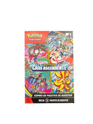 Combo de Booster Pokemon Me04 Caos Ascendente 108 Cartas- -