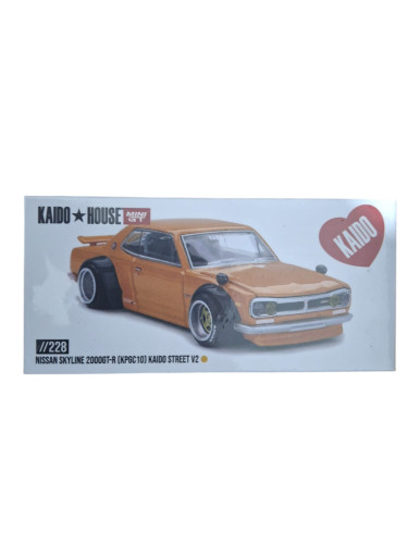 Mini Gt Kaido House Nissan Skyline 2000GT-R Street V2 Yellow- -
