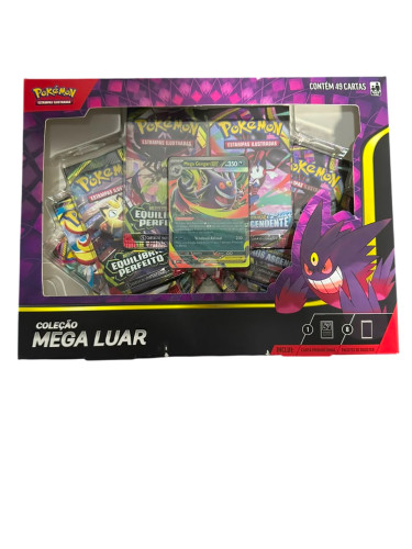 Box Pokemon Coleção Mega Luar Mega Gengar 49 Cartas- -