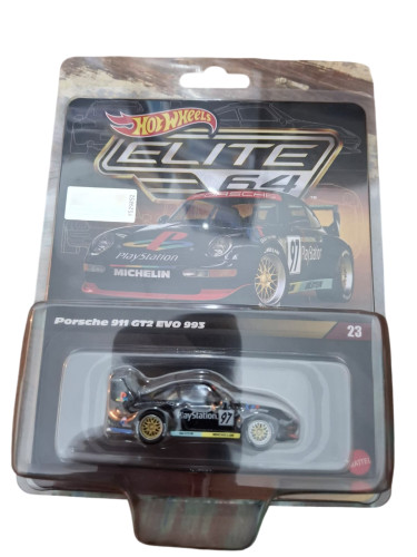 Hot Wheels Elite 64 Porsche 911 Gt2 Evo 993 Black- -