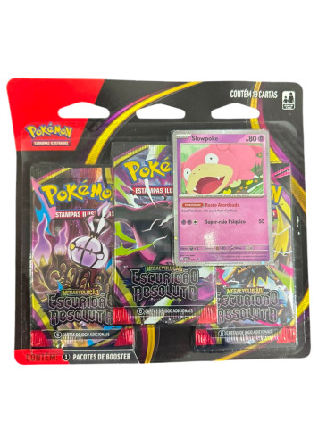 Blister Triplo Pokemon Slowpoke Escuridão Absoluta 19 Cartas- -