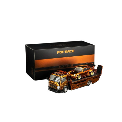 Pop Race Porsche Rwb 930 Orange Chrome Tmcs Malasia 2026- -