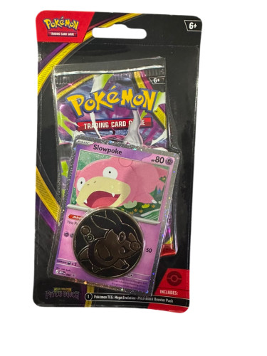 Pokemon Mega Pitch Black SlowPoke Checklane Blister Inglês- -