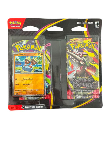 Blister Quadrúplo Pokemon Binacle Escuridão Absoluta 25 Card- -
