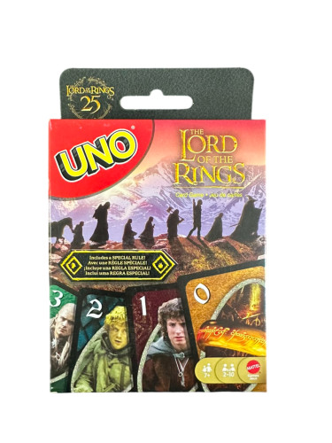 Jogo de Cartas Uno Senhor Dos Anéis Mattel   # - Produto Original